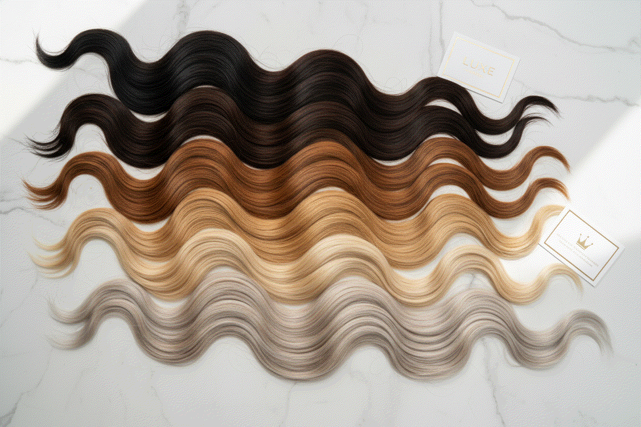 Halo Hair Extensions shade guide showing diverse natural hair colors for perfect extension match