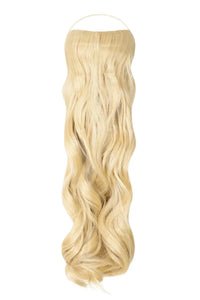 Curly Syn Halo hair extensions made from premium Kanekalon with bouncy volume and natural look