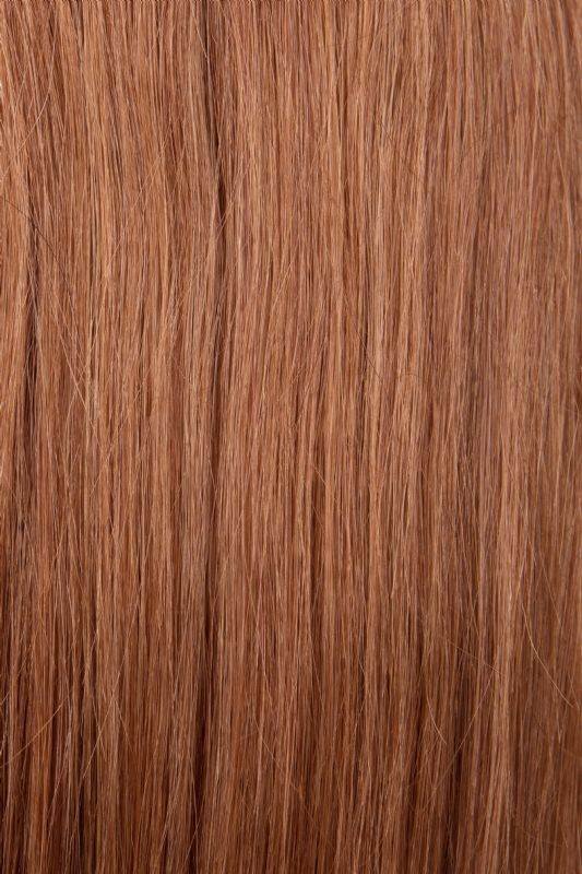 Tape-in hair extensions light brown #6 100% Indian human hair 20 inch 40 pieces