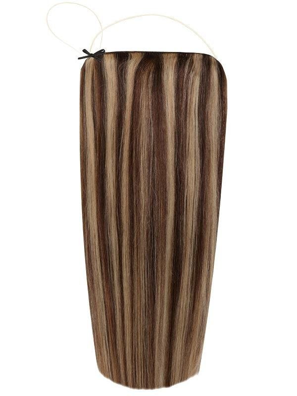 The Halo Mixed #2/27 Hair Extensions with adjustable clear wire for natural, damage-free volume