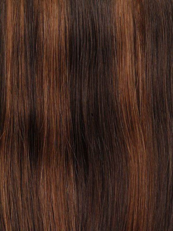 VIP Nano Hair Extensions Mixed #2/4, 20" 100% Indian Remy Human Hair, 50 bonds pack