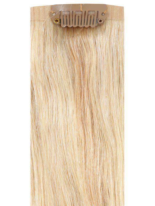 VIP Seamless Clips Apollonia Blonde #22/24/60 hair extensions 18" length 150g Remy human hair