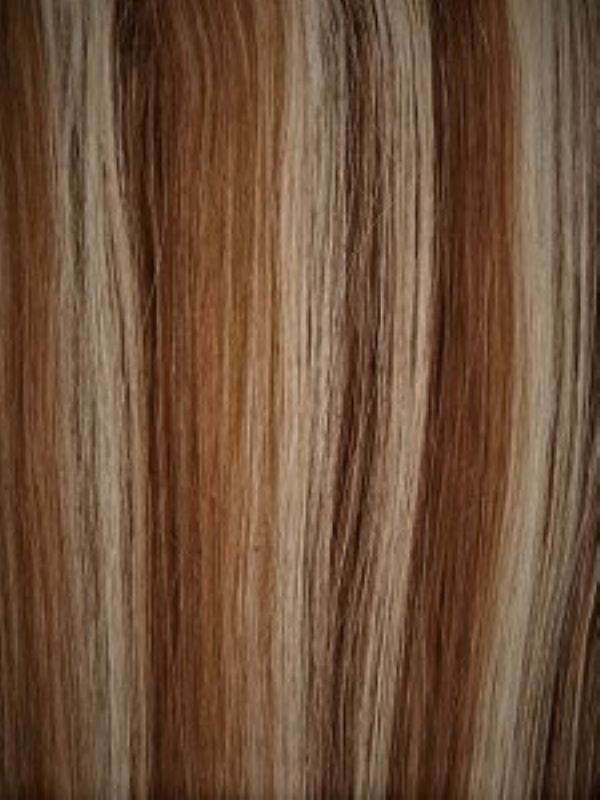 Tape-In Hair Extensions mixed color #4/613, 100% Indian Human Hair, 20 inch, 40 pieces, 4cm wide