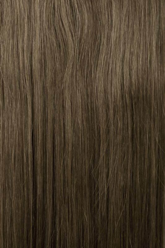 Nail tip U-tip dark ash brown #7 hair extensions 20 inch Indian Remy human hair pack