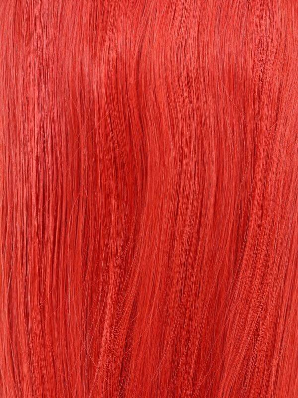 Red tape-in hair extensions, 100% Indian human hair, 20-inch, 40-piece set