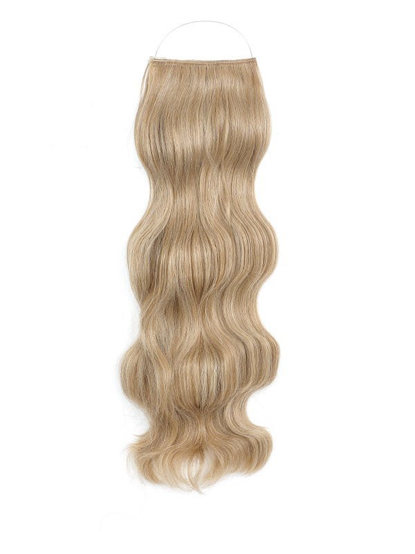 Wavy Syn Halo Hair Extensions made from premium Kanekalon with natural look and lightweight comfort