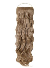 Curly Syn Halo Hair Extensions made from lightweight, durable Kanekalon with natural look and removable clips