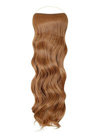 Curly Syn Halo Hair Extensions made from premium Kanekalon for natural, lightweight, and voluminous hair enhancement