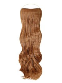 Curly Syn Halo Hair Extensions made from premium Kanekalon for natural, voluminous, and lightweight hair enhancement with removable clips and heat-friendly styling