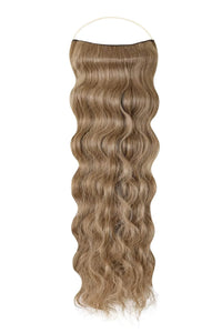 Wavy Syn Halo Hair Extensions made from premium Kanekalon with natural look and 30-second installation