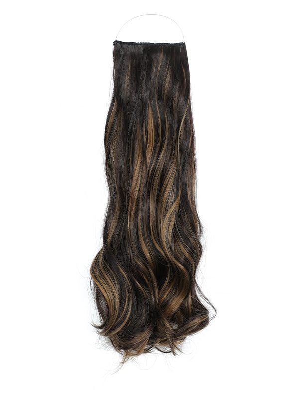 Curly Syn Halo Hair Extensions made from premium Kanekalon with natural look and voluminous bounce