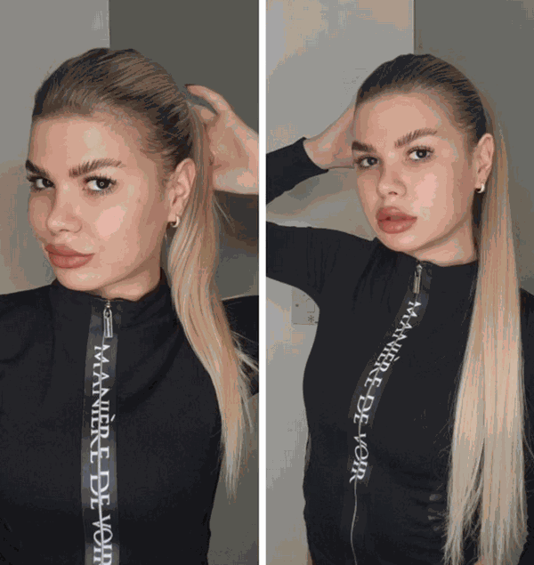 Ponytail Golden Blonde #24 Hair Extensions