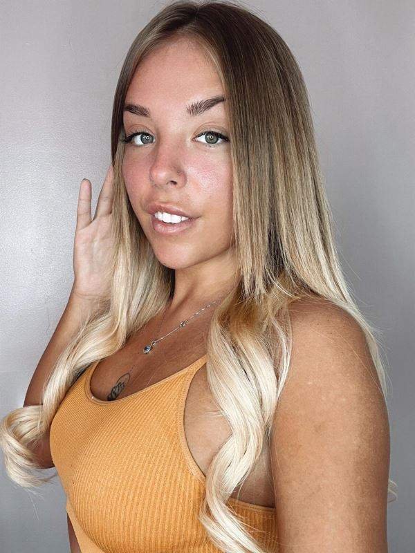 Premium head clip-in mixed #20/60 hair extensions with 28 clips and 100% Indian Remy human hair