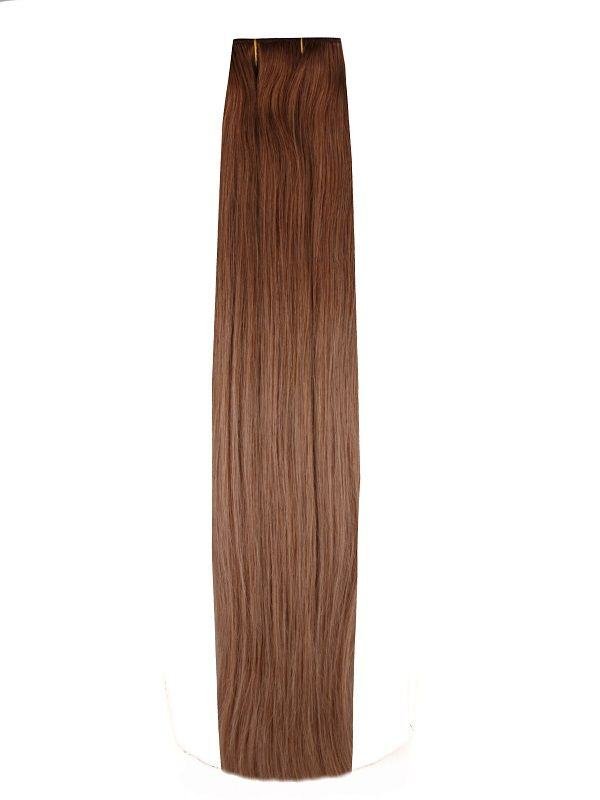 Full head clip-in ombre #OM48 hair extensions 20 inches 100g with 14 clips 100% Indian Remy human hair
