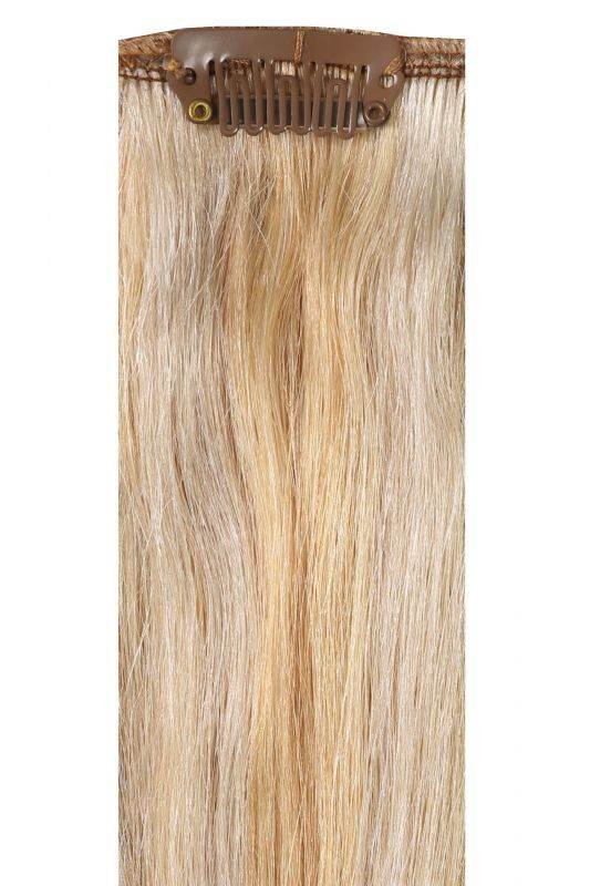 Premium Head Clip-In Hollywood Blonde #22/60/Ash hair extensions with 28 clips and 16 pieces