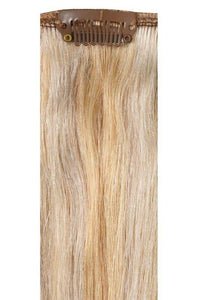 Deluxe Head Clip-In Hollywood Blonde #22/60/Ash 16-24 inch 100% Indian Remy Human Hair Extensions with 21 clips and 12 pieces