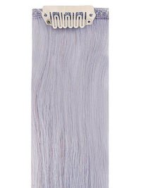 Full head clip-in silver hair extensions with 14 clips, 8 pieces, 100% Indian Remy human hair