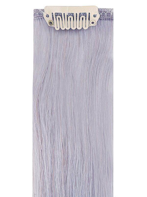 Deluxe Head Clip-In silver hair extensions 100% Indian Remy human hair set with 21 clips