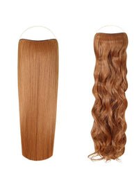 Syn Halo Hair Extensions duo pack featuring sleek straight and bouncy curly styles in one box