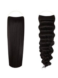 Syn Halo Hair Extensions Duo pack with sleek straight and beach wave Kanekalon fibers