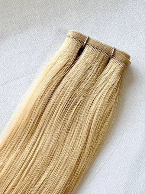 VIP Flat Weft Hair Extensions Aurora 20-inch 50g Swedish Blonde Remy Hair
