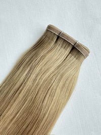 VIP Flat Weft Hair Extensions Sandie 20 inch 50g Dark Ash Blonde Remy Hair
