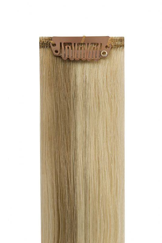 Deluxe Head Clip-In Hair Extensions mixed #11/24, 16-24 inch, 100% Indian Remy human hair with 21 clips