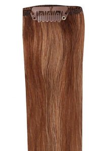Premium Head Clip-In mixed #4/8 hair extensions, 16-24 inch, 100% Indian Remy human hair