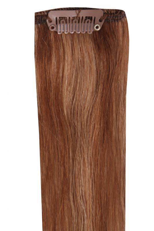 Premium Head Clip-In mixed #4/8 hair extensions, 16-24 inch, 100% Indian Remy human hair