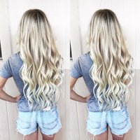 Premium Halo Ash Blonde Hair Extensions