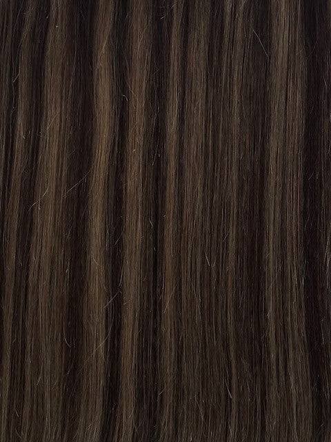 VIP Tape-In Hair Extensions Boho Brown 20-inch 100% Remy Human Hair 20 Pieces