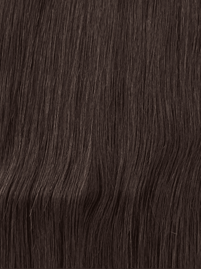 Deluxe Halo Hair Extensions dark brown #2 with adjustable clear wire and no clips or glue