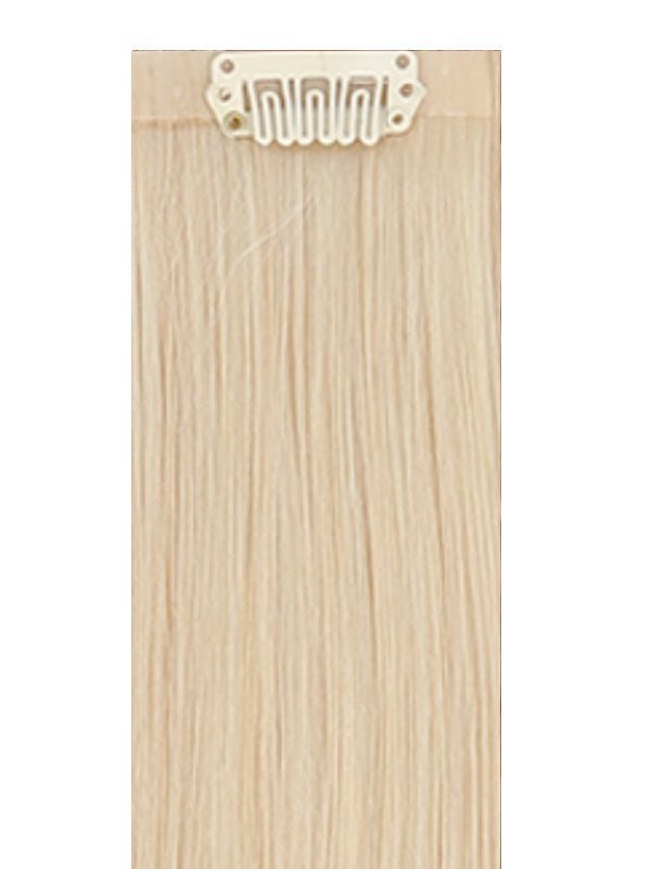 VIP Seamless Clips light blonde #613 hair extensions 18 inch double drawn Indian Remy human hair