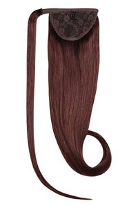 Ponytail Rich Merlot K7 hair extensions in deep red shade for length and volume