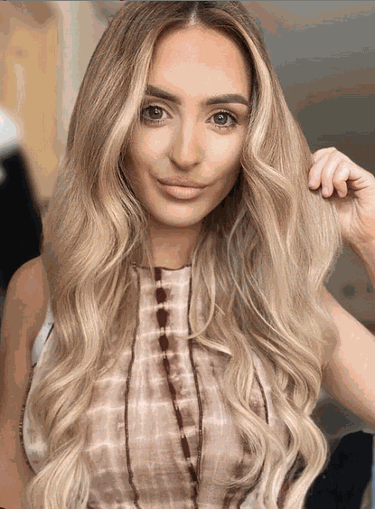 Deluxe Head Clip-In Bohemian Blonde #17/22 Hair Extensions