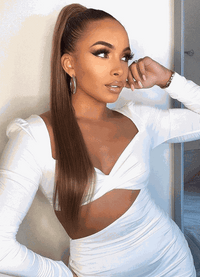 Ponytail hair extensions mixed #7/17 Indian Remy hair 20-24 inch length