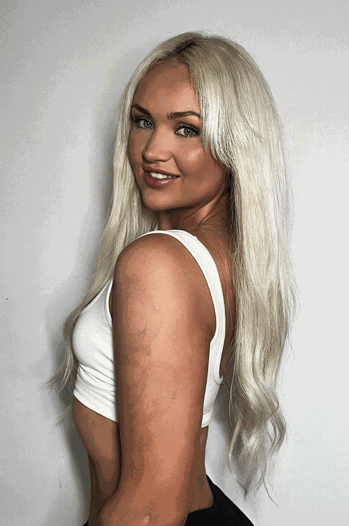 Premium Halo Hawaii Blonde #60 ash hair extensions with adjustable clear wire and no-damage design