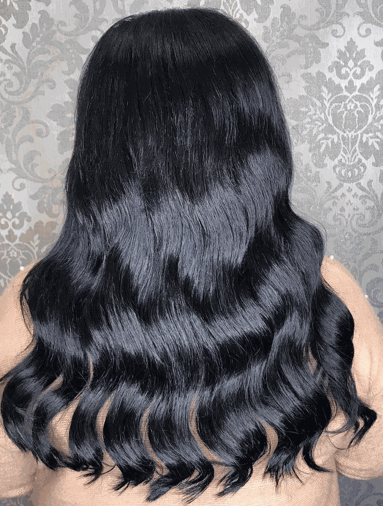 Deluxe Head Clip-In Jet Black #1 Hair Extensions