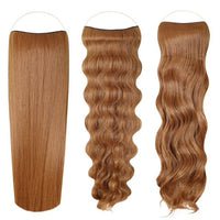 Syn Halo Hair Extensions Trio pack with straight, wavy, and curly Kanekalon styles