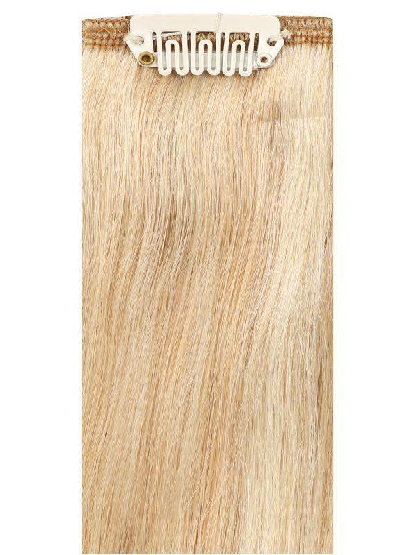 Premium head clip-in hair extensions Apollonia Blonde #20/24/60 100% Indian Remy human hair