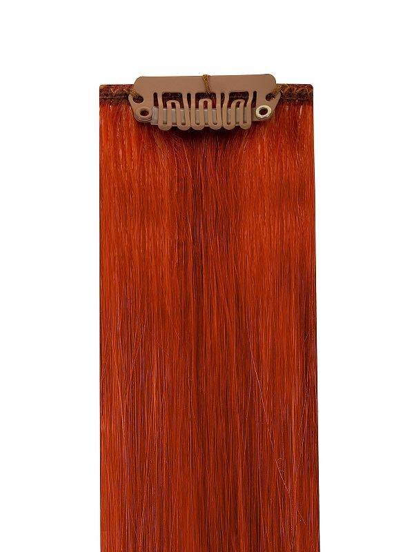 Deluxe Head Clip-In copper #29 hair extensions with 21 clips and 100% Indian Remy Human Hair