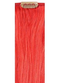 Premium head clip-in red hair extensions made from 100% Indian Remy human hair with multiple clip sizes