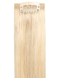 Premium head clip-in golden blonde #24 hair extensions with 28 clips and 100% Indian Remy human hair