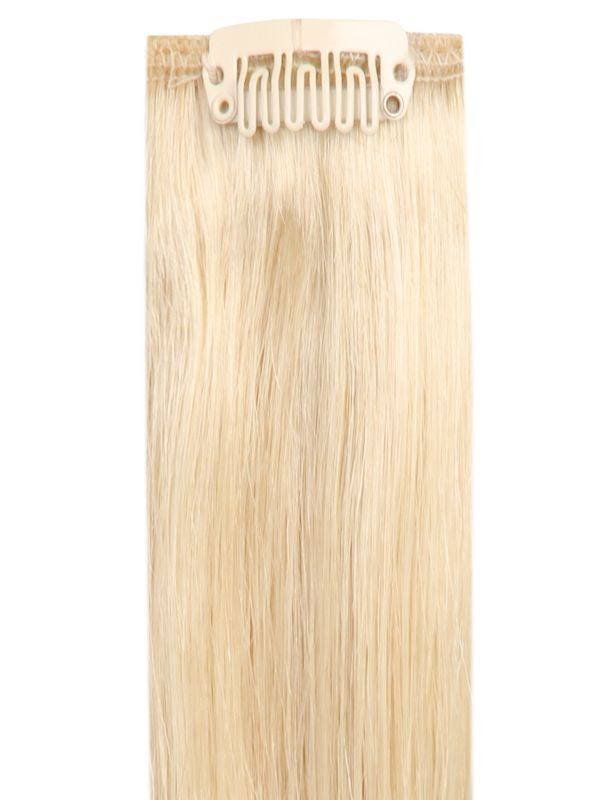 Premium head clip-in golden blonde #24 hair extensions with 28 clips and 100% Indian Remy human hair