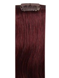 Full head clip-in plum #99J hair extensions 16-24 inch 14 clips 100% Indian Remy human hair