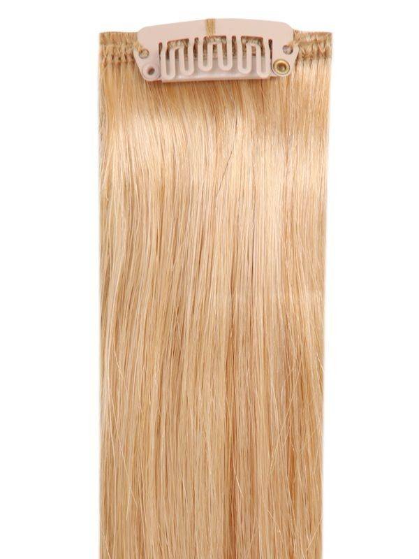 Premium Head Clip-In Swedish Blonde #20 16-24 inch 100% Indian Remy Human Hair Extensions with 28 clips