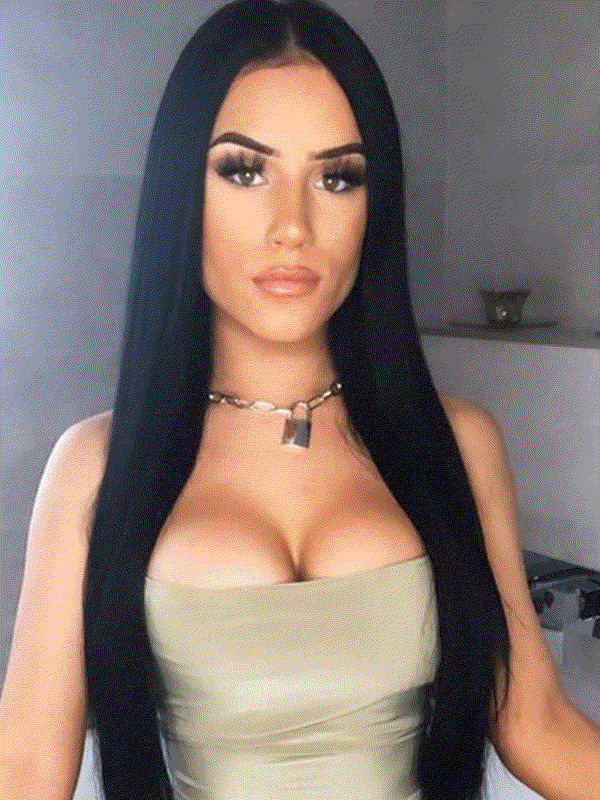 Deluxe Head Clip-In Jet Black #1 Hair Extensions
