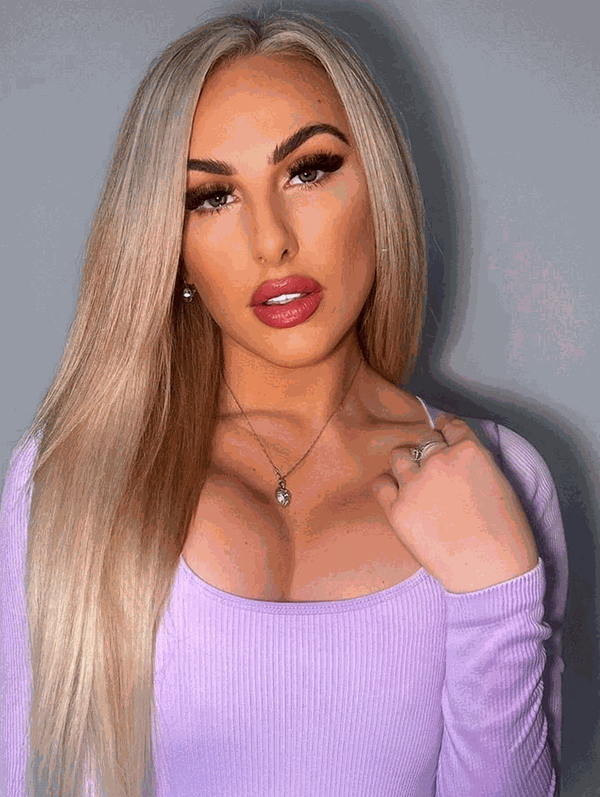 Premium Head Clip-In Hollywood Blonde #22/60/Ash hair extensions with 28 clips and 16 pieces